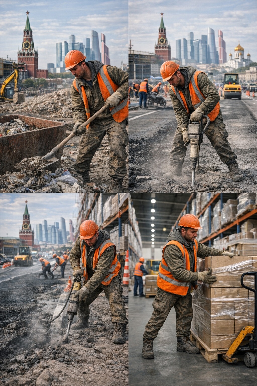 Разнорабочие в Красногорске